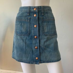 rag and bone rosie denim miniskirt